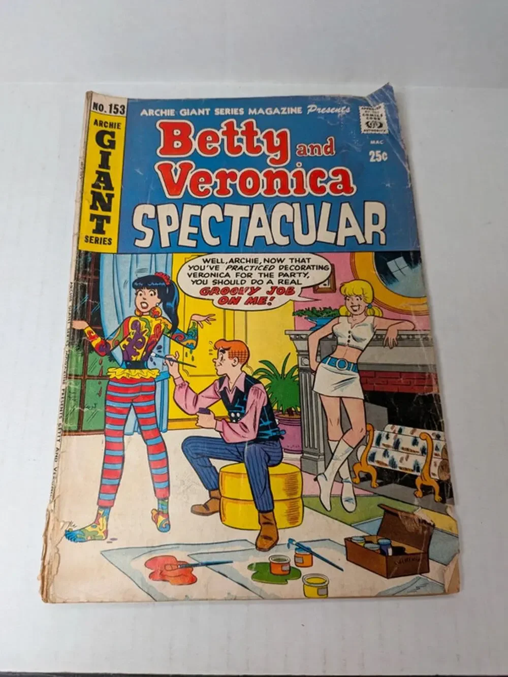 Vintage Archie giant series Betty and Veronica spectacular #153 comic magazine